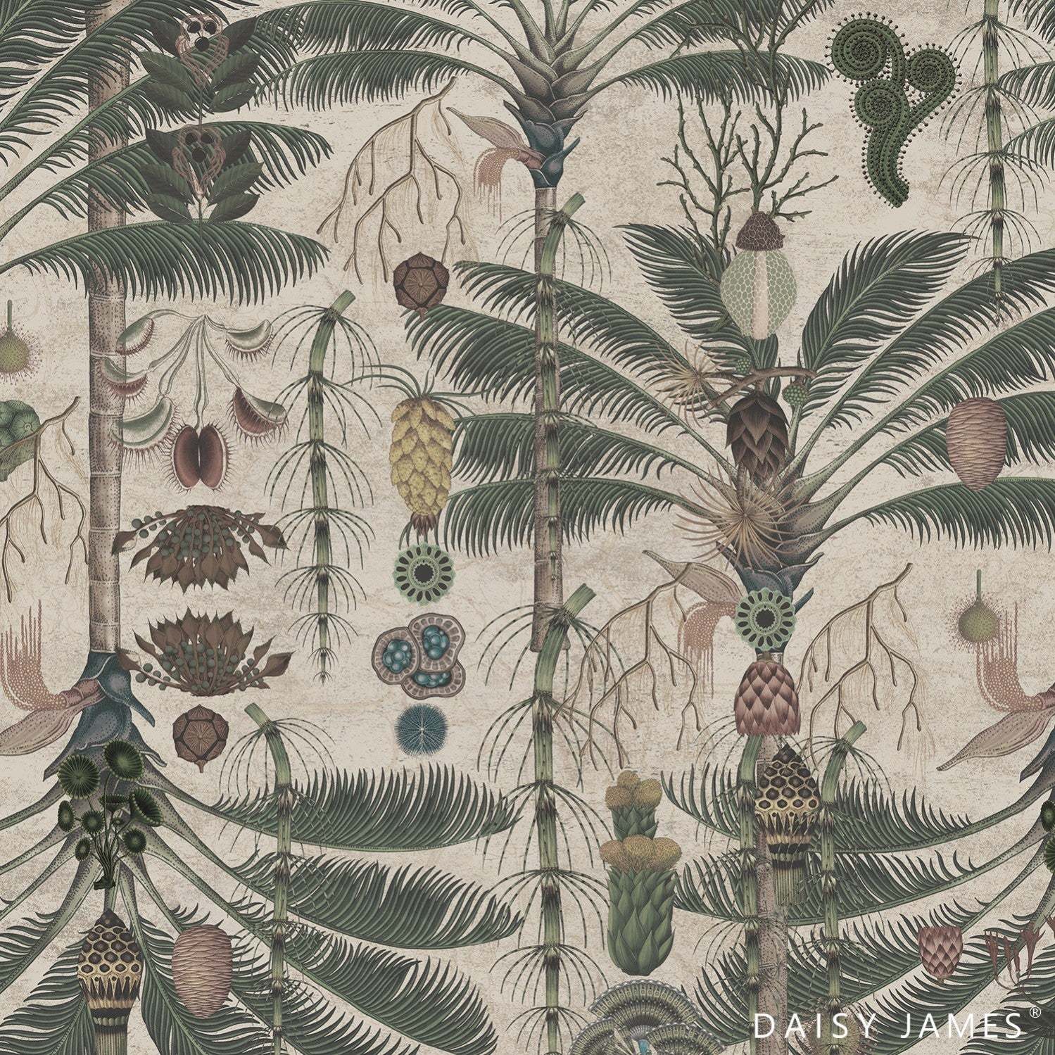 The Garden Light behang-behang-Daisy James-Light-Vinyl-M2-Selected Wallpapers &amp; Interiors