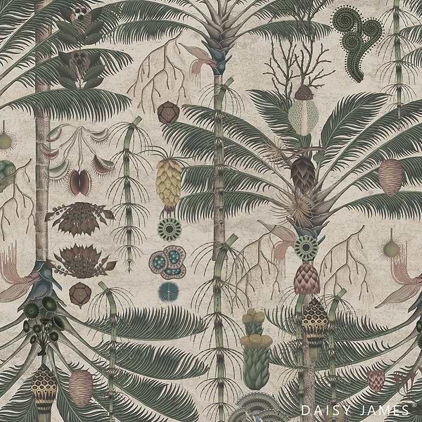 The Garden Light behang-behang-Daisy James-Light-Vinyl-M2-Selected Wallpapers &amp; Interiors