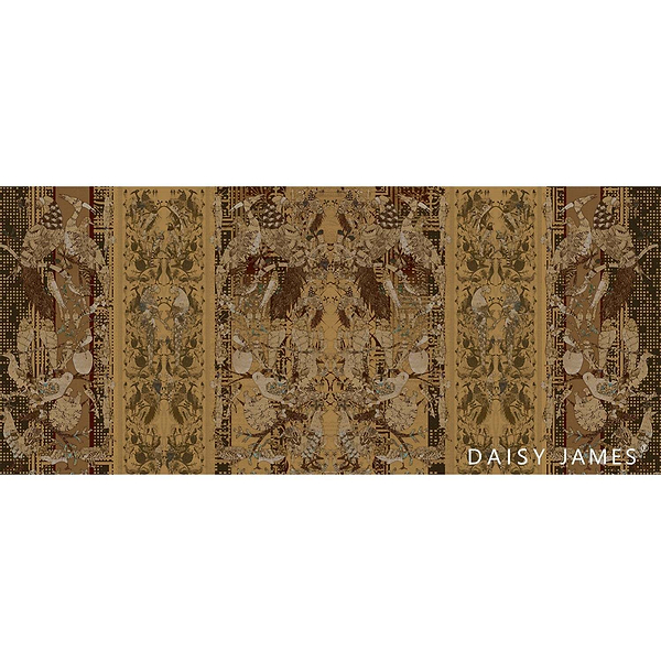 The Herald Ocher behang-behang-Daisy James-Selected Wallpapers &amp; Interiors