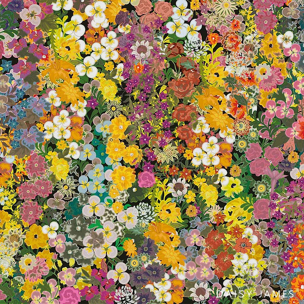 The Hyacinth behang-behang-Daisy James-Multicolor-Vinyl-M2-Selected Wallpapers & Interiors