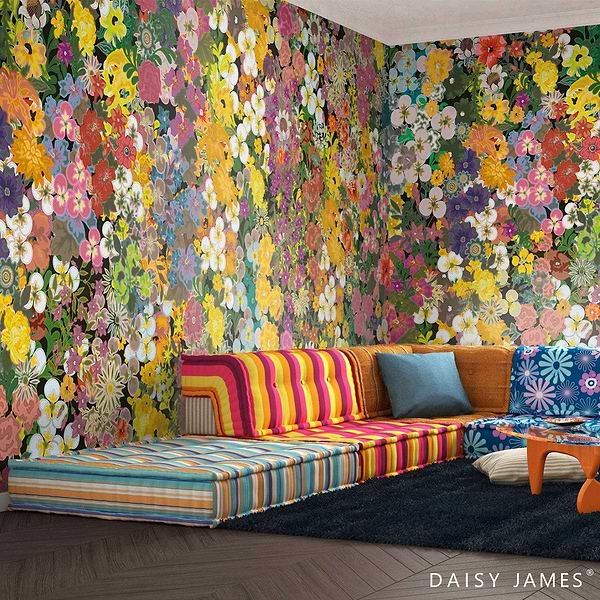 The Hyacinth behang-behang-Daisy James-Selected Wallpapers & Interiors