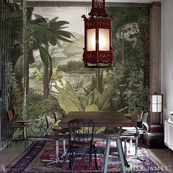 The Lagoon NO2 behang-behang-Daisy James-Selected Wallpapers &amp; Interiors