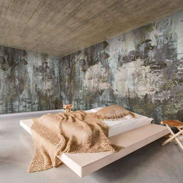 The Lime Forest behang-behang-Daisy James-Selected Wallpapers &amp; Interiors