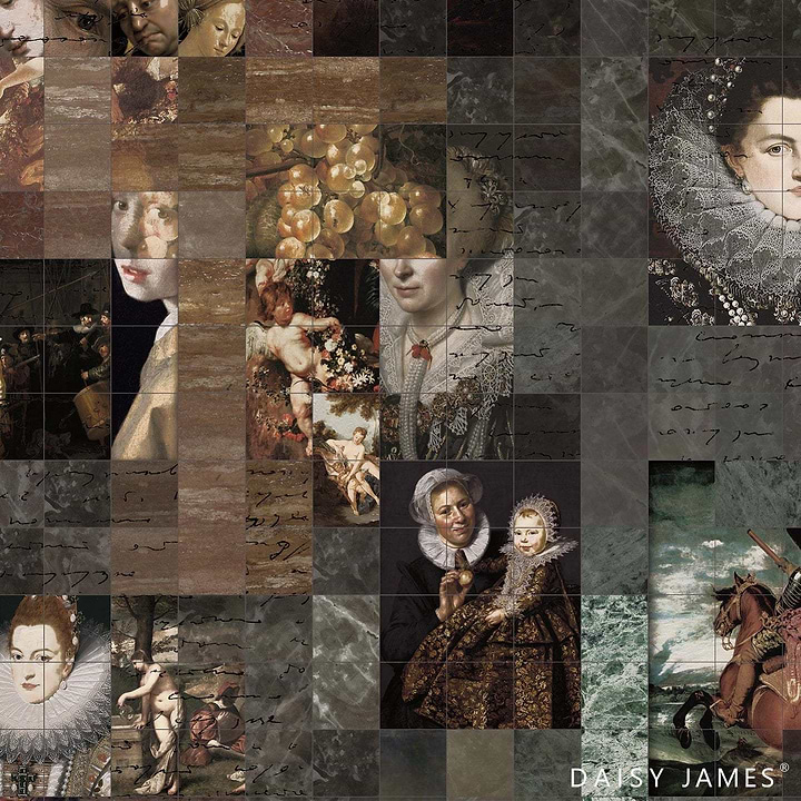 The Marble behang-behang-Daisy James-Multicolor-Vinyl-M2-Selected Wallpapers &amp; Interiors