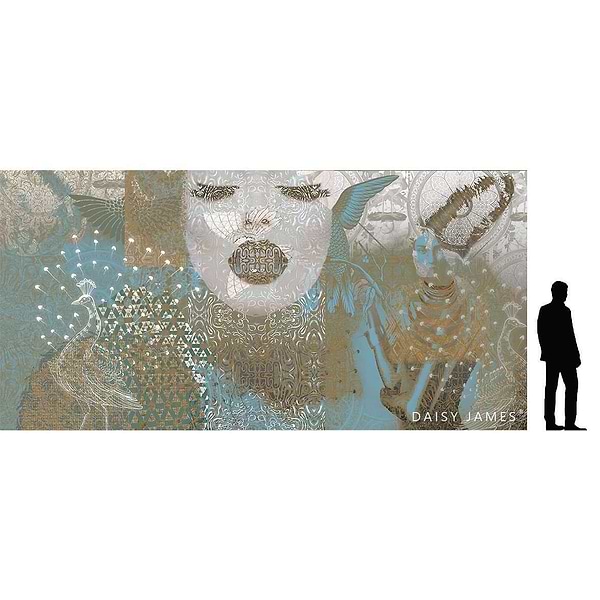 The Mermaid behang-behang-Daisy James-Selected Wallpapers & Interiors