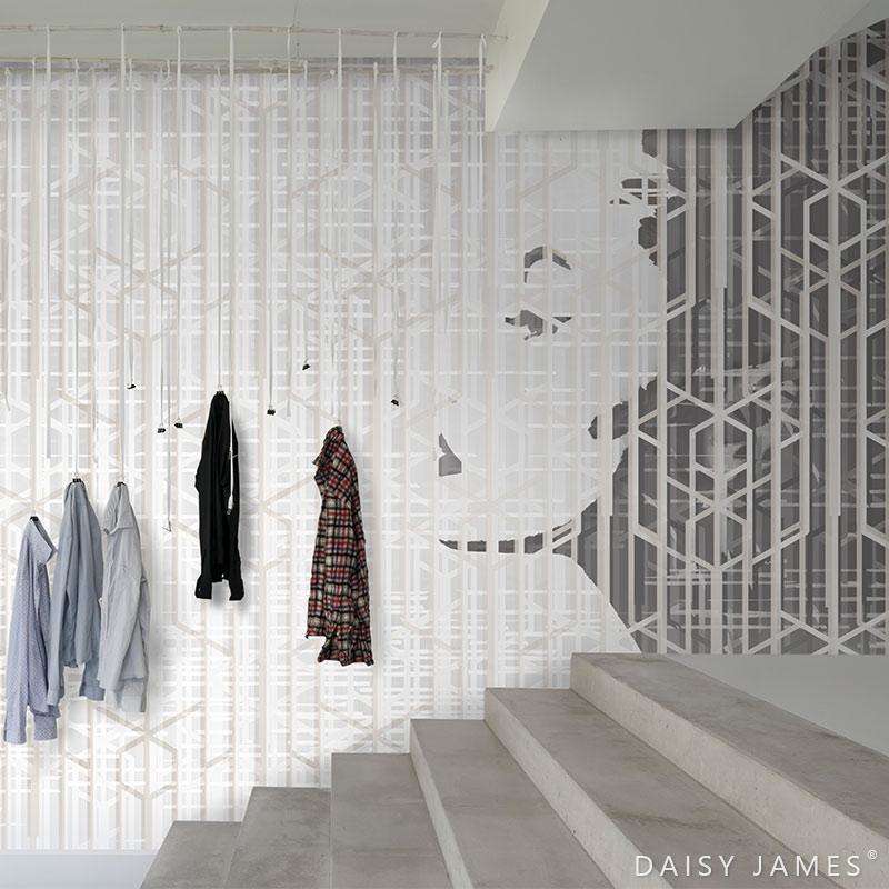 The Mesh behang-behang-Daisy James-Selected Wallpapers &amp; Interiors