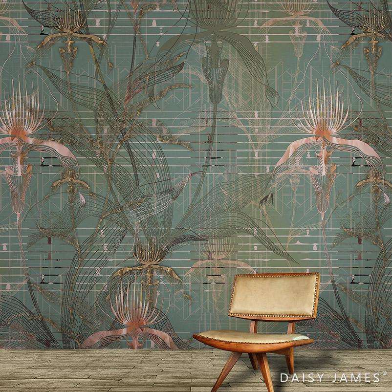 The Orchid behang-behang-Daisy James-Selected Wallpapers &amp; Interiors