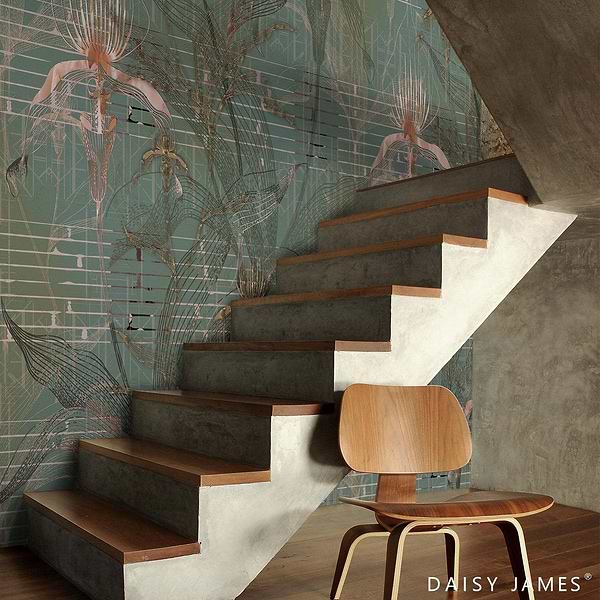 The Orchid behang-behang-Daisy James-Selected Wallpapers &amp; Interiors