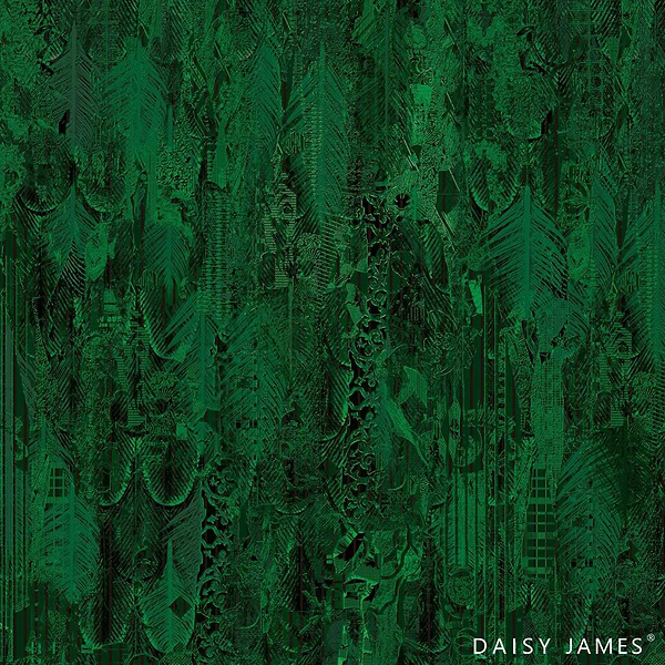 The Panache Green behang-behang-Daisy James-Green-Vinyl-M2-Selected Wallpapers & Interiors