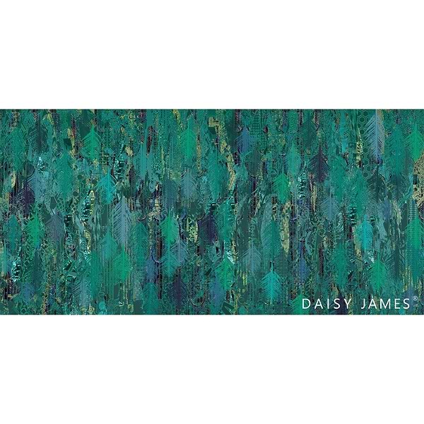 The Panache Turquoise behang-behang-Daisy James-Selected Wallpapers &amp; Interiors