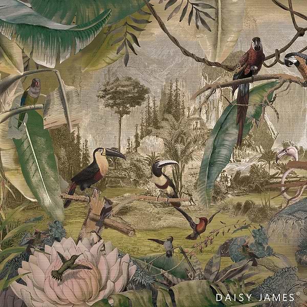 The Past behang-behang-Daisy James-Multicolor-Vinyl-M2-Selected Wallpapers & Interiors