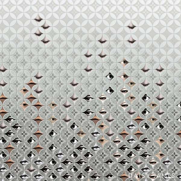 The Peep behang-behang-Daisy James-Original-Vinyl-M2-Selected Wallpapers & Interiors