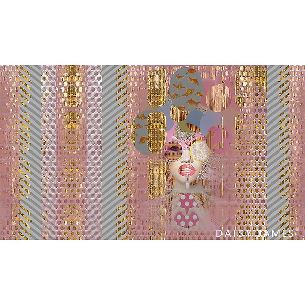 The Pink Lady behang-behang-Daisy James-Selected Wallpapers & Interiors