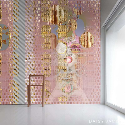 The Pink Lady behang-behang-Daisy James-Selected Wallpapers &amp; Interiors