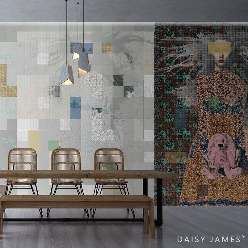 The Pink Rabbit behang-behang-Daisy James-Selected Wallpapers & Interiors