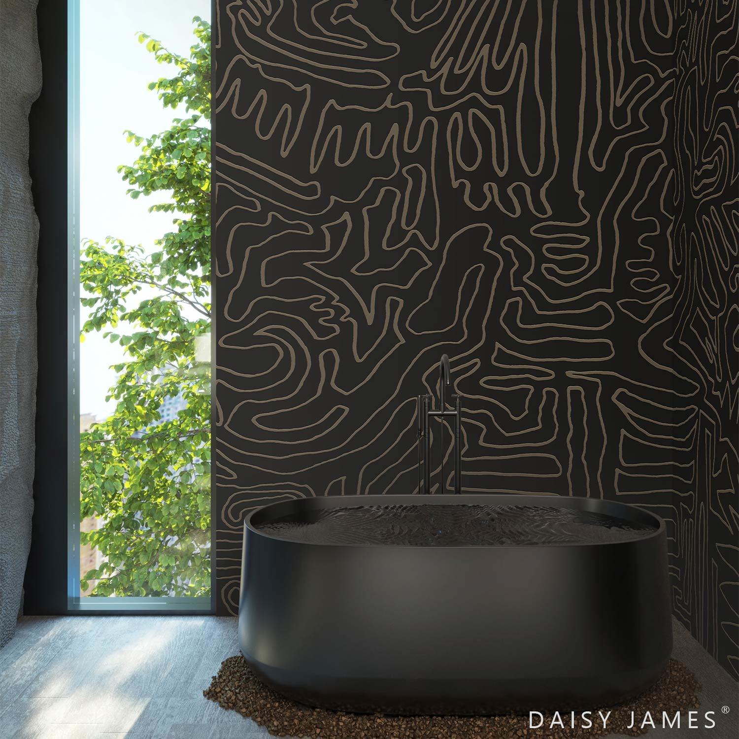 The Roam behang-Behang-Daisy James-Selected Wallpapers &amp; Interiors
