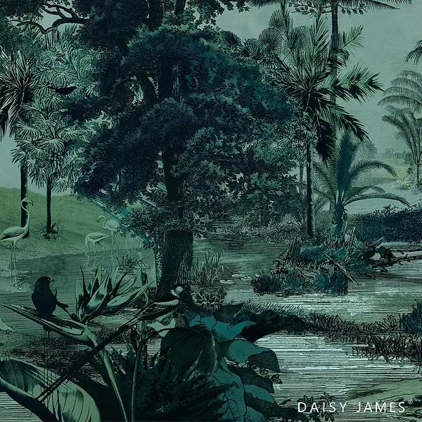 The Shade behang-behang-Daisy James-Green-Vinyl-M2-Selected Wallpapers & Interiors