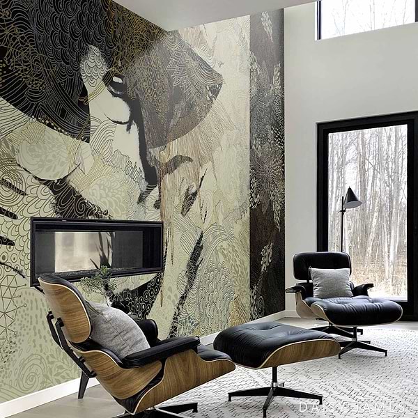 The Tribe Collection No1 behang-behang-Daisy James-Selected Wallpapers & Interiors