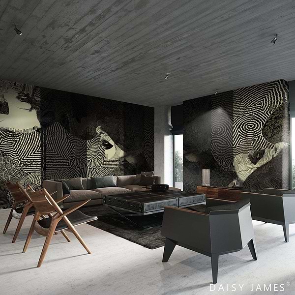 The Tribe Collection No2 behang-behang-Daisy James-Selected Wallpapers &amp; Interiors