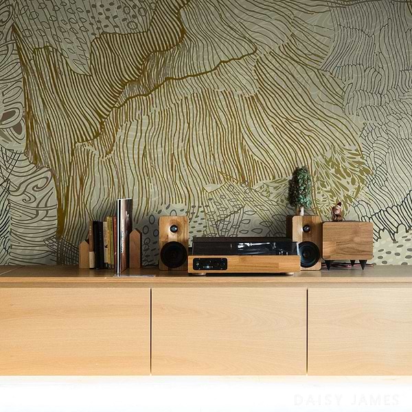 The Tribe Pattern No2 behang-behang-Daisy James-Selected Wallpapers &amp; Interiors