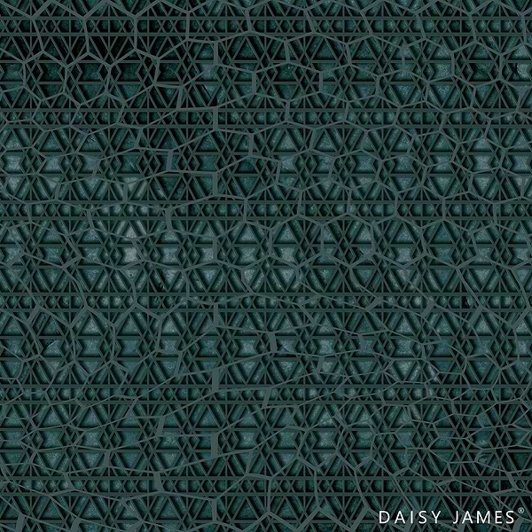 The Web behang-behang-Daisy James-Green-Vinyl-M2-Selected Wallpapers &amp; Interiors