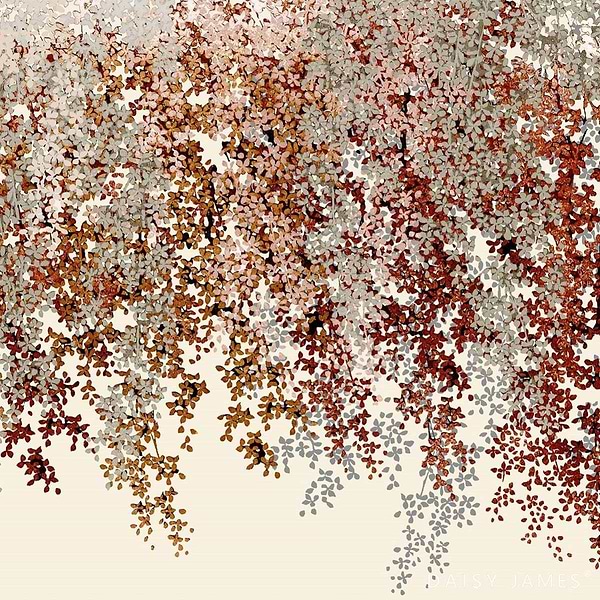 The White Mountain behang-behang-Daisy James-White-Vinyl-M2-Selected Wallpapers &amp; Interiors