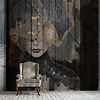 The Wooden Face behang-behang-Daisy James-Selected Wallpapers & Interiors
