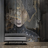 The Wooden Face behang-behang-Daisy James-Selected Wallpapers &amp; Interiors