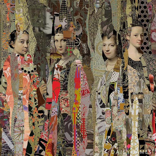 Timeless Women behang-behang-Daisy James-Multicolor-Vinyl-M2-Selected Wallpapers & Interiors