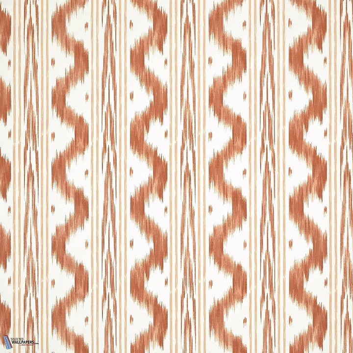Toile de Nantes Intisse-Behang-Tapete-Pierre Frey-Sanguine-Rol-FP946001-Selected Wallpapers