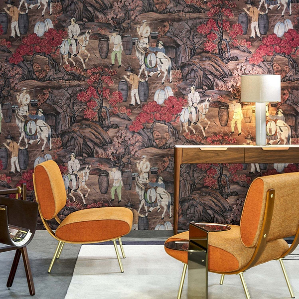 Toile de Tibet-Behang-Tapete-Arte-Selected Wallpapers