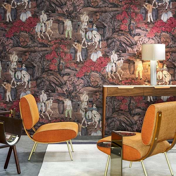 Toile de Tibet-Behang-Tapete-Arte-Selected Wallpapers