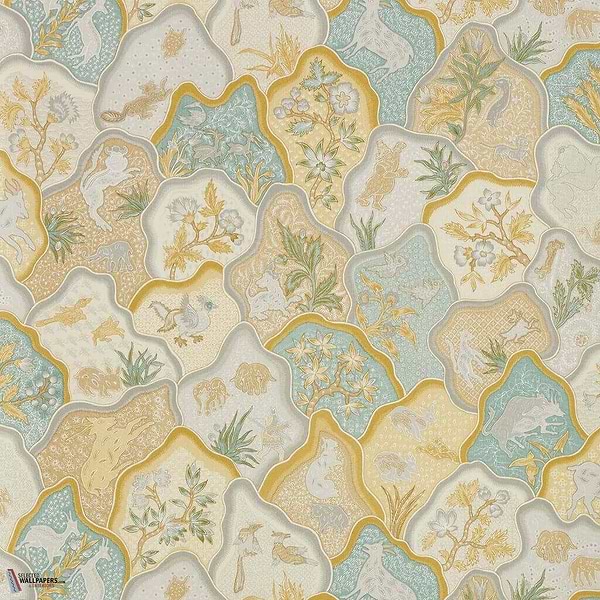 Toile des indes-behang-Tapete-Braquenie-Jaune-Rol-BP336001-Selected Wallpapers
