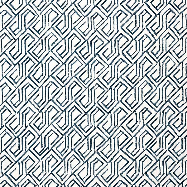 Tortona-Behang-Tapete-Thibaut-Navy and White-Rol-T12843-Selected Wallpapers
