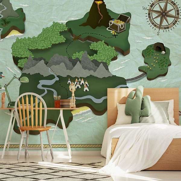 Treasure Map-behang-Tapete-Coordonne-Selected Wallpapers