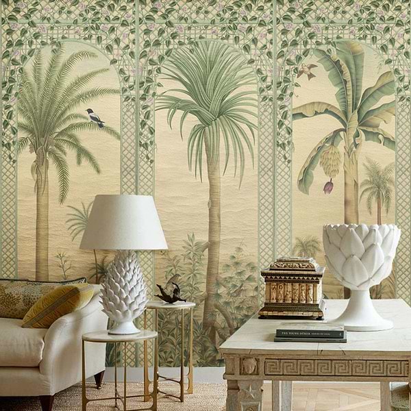 Trellis Exotica-Behang-Iksel-Selected Wallpapers