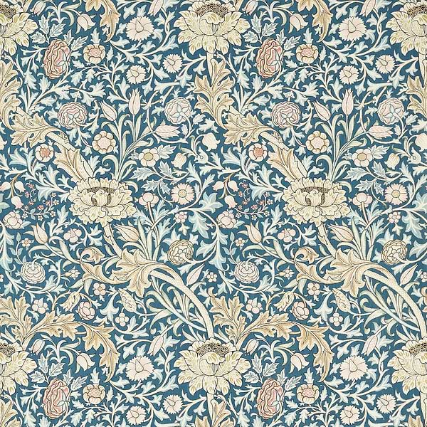 Trent-behang-Tapete-Morris & Co-Teal-Meter (M1)-217209-Selected Wallpapers