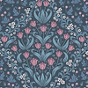 Tudor Garden-behang-Tapete-Cole & Son-Fuchsia & Blue-Rol-118/2004-Selected Wallpapers
