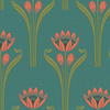 Tulipes-behang-Tapete-Isidore Leroy-Aqua-Rol-06240405-Selected Wallpapers