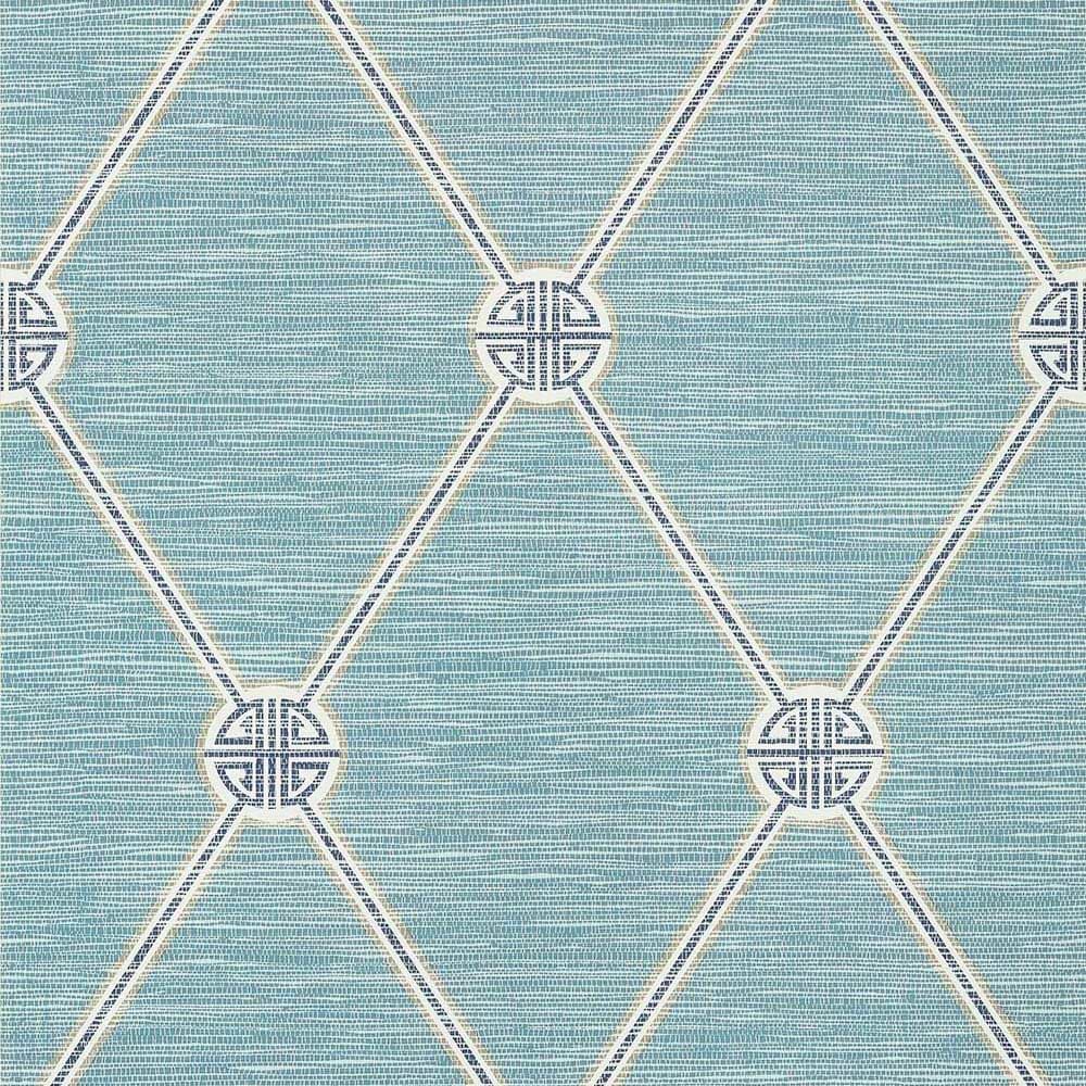 Turnberry Trellis-Behang-Tapete-Thibaut-Mineral-Rol-T13391-Selected Wallpapers