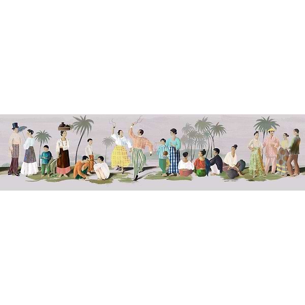 Un Beau Dimanche-behang-Tapete-Elitis-Compleet-DM 906 01-Selected Wallpapers