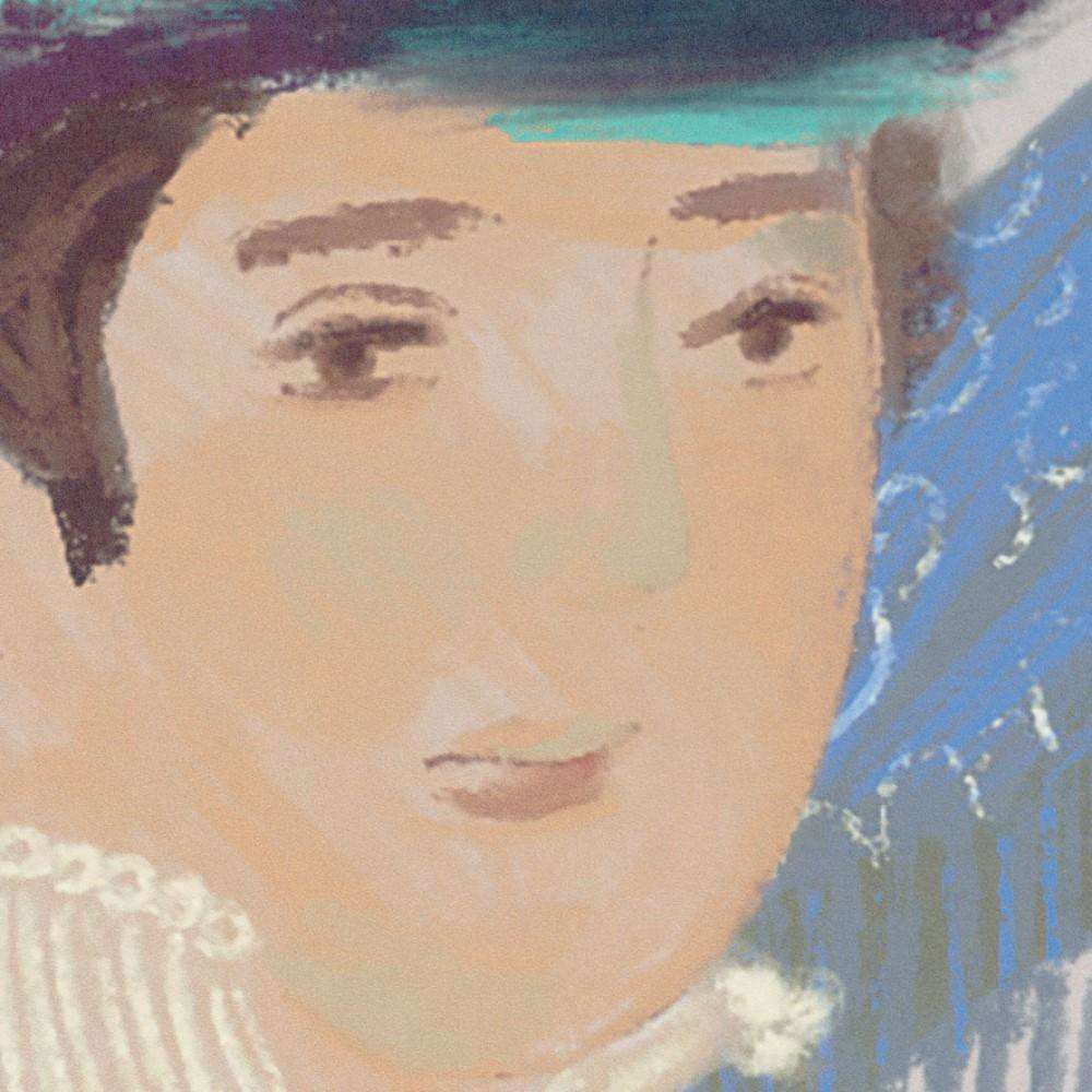 Un Beau Dimanche-behang-Tapete-Elitis-Sample-DM 906 01-Selected Wallpapers