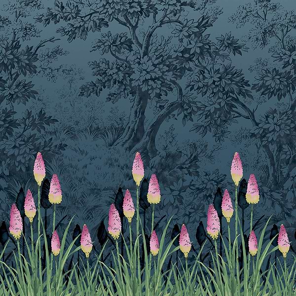 Upper Brook St.-behang-Tapete-Little Greene-Twilight-Rol-0263UBTWILI-Selected Wallpapers