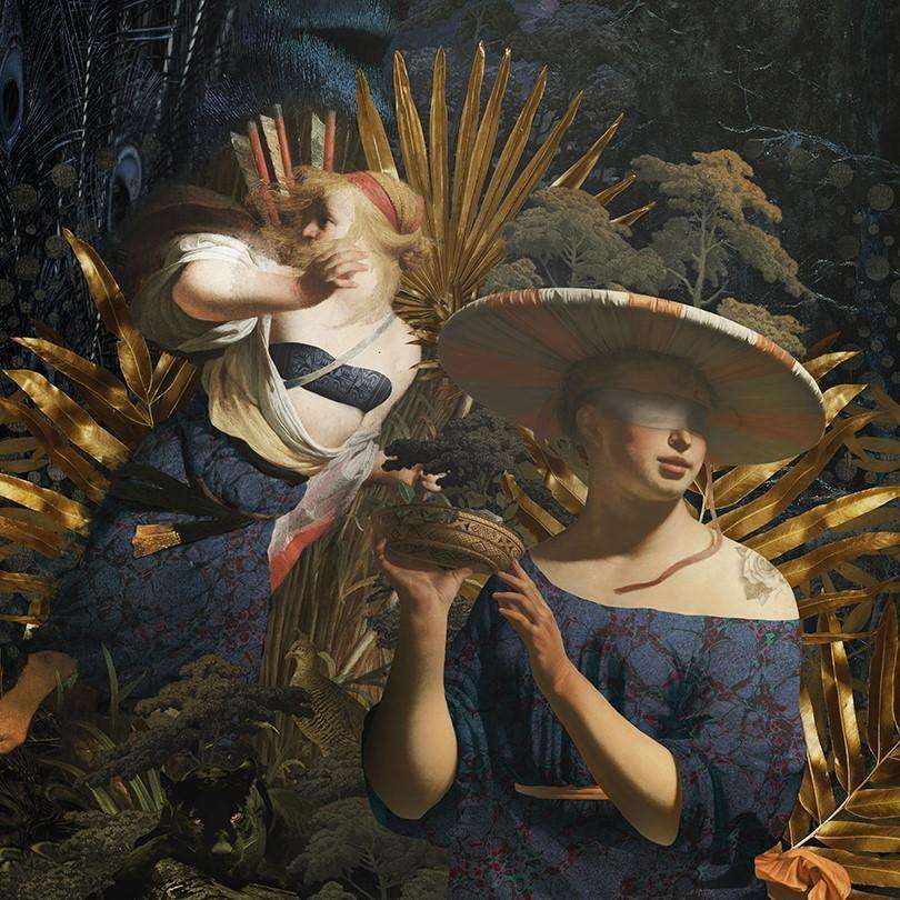 Veni Vidi Amavi-behang-Tapete-Muance-Blauw-Vinyl-MU12095-Selected Wallpapers