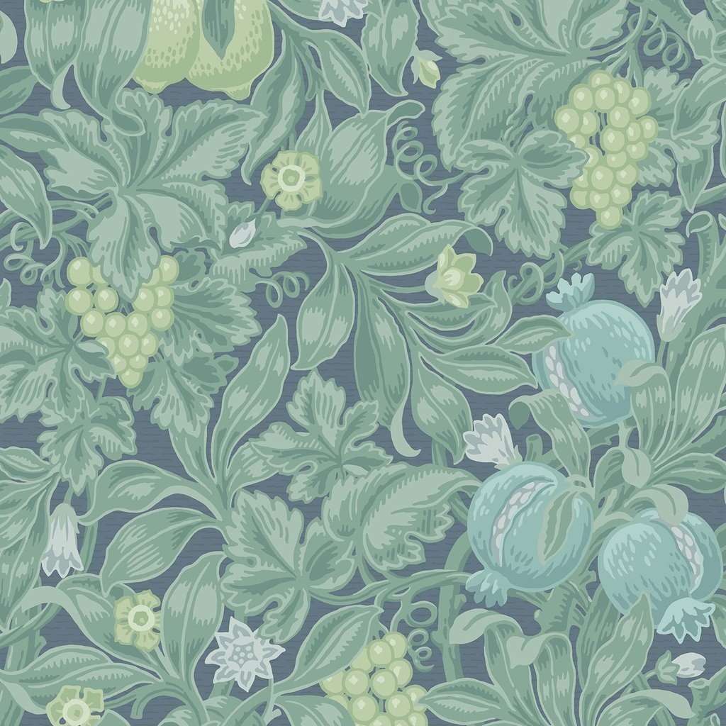 Vines of Pomona-behang-Tapete-Cole & Son-Teal & Viridian-Rol-116/2006-Selected Wallpapers