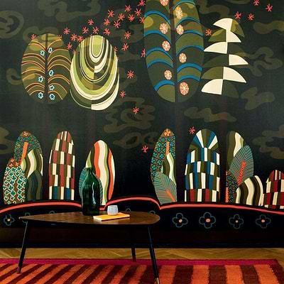 Vol au dessus du paradis-behang-Tapete-Elitis-Selected Wallpapers