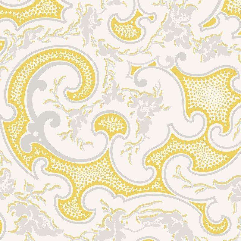 Volutes-behang-Tapete-Isidore Leroy-Jaune-Rol-06240601-Selected Wallpapers