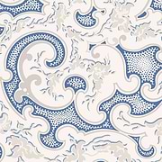 Volutes-behang-Tapete-Isidore Leroy-Bleu-Rol-06240602-Selected Wallpapers