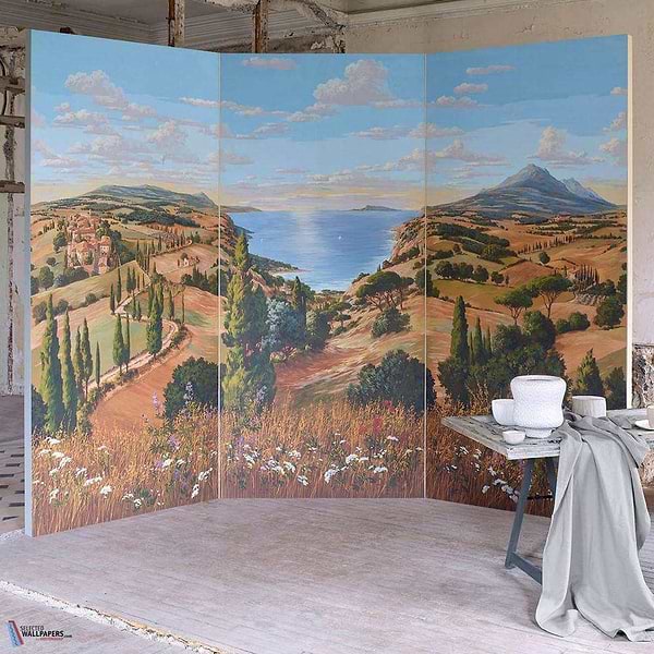 Voyage en toscane la mer-behang-Tapete-Pierre Frey-Selected Wallpapers