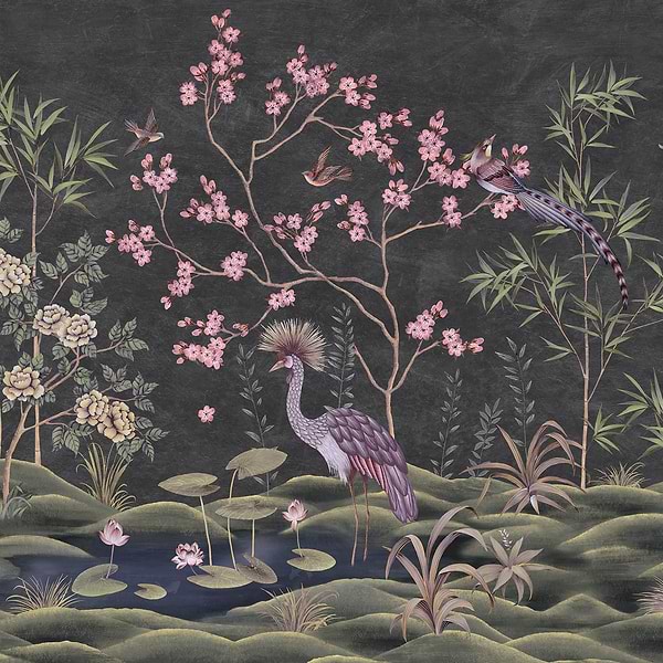 Waterfront-Tapete-Presence-Night Shift-Silk Vinyl-PS104/07-Selected Wallpapers